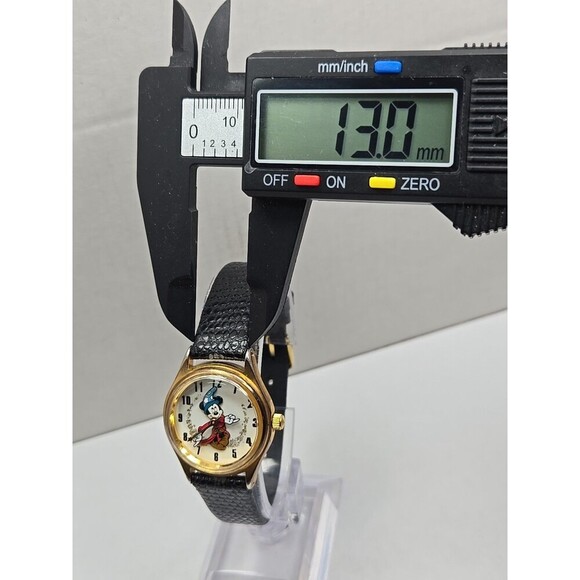 Disney Time Works Sorcerers Mickey Fantasia Quartz Watch Gold Tone New Battery main image 8